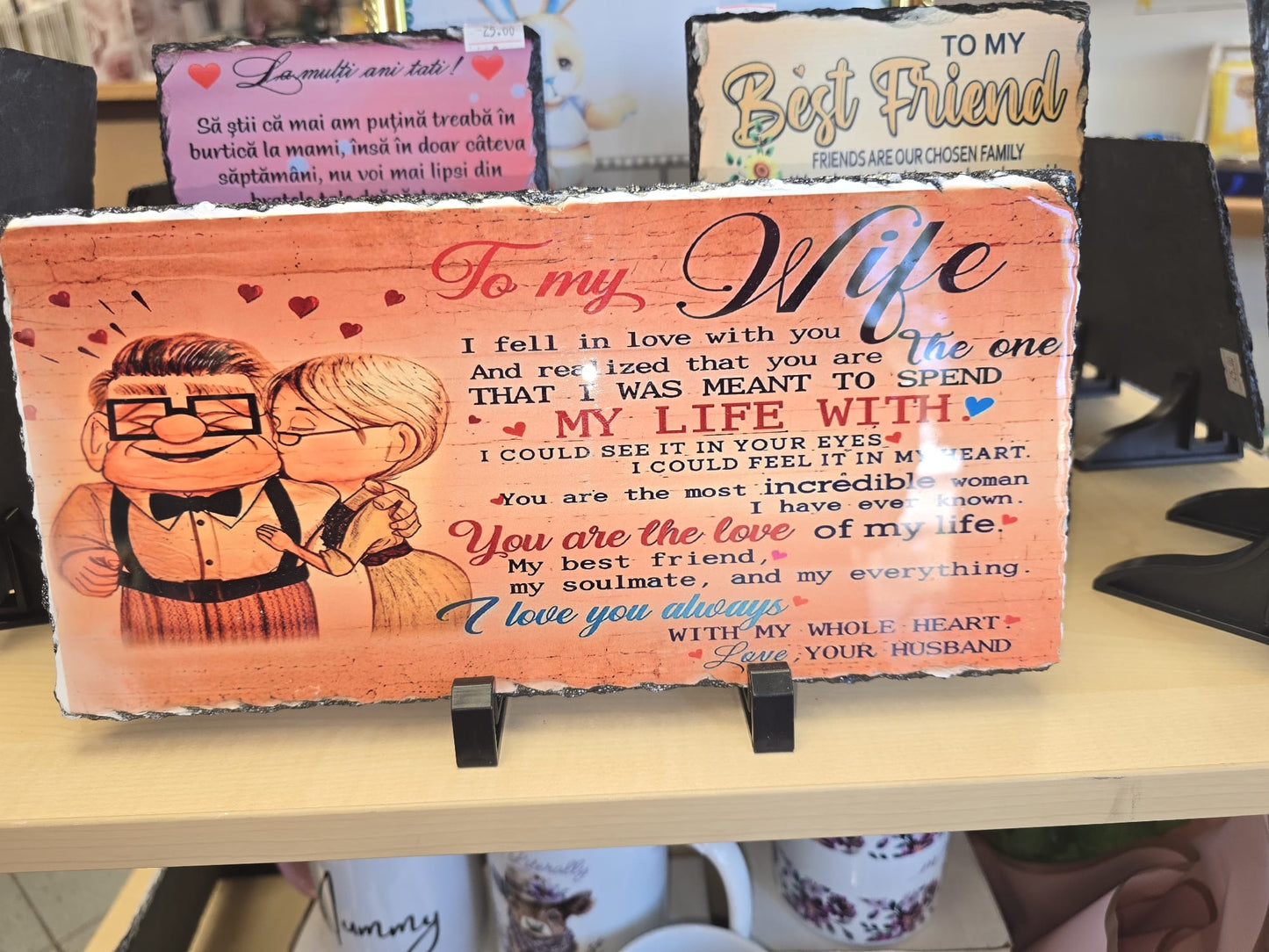 Wife Poem Slate Plaque – Romantic Gift from Husband | Anniversary, Wedding or Valentine’s Day Present