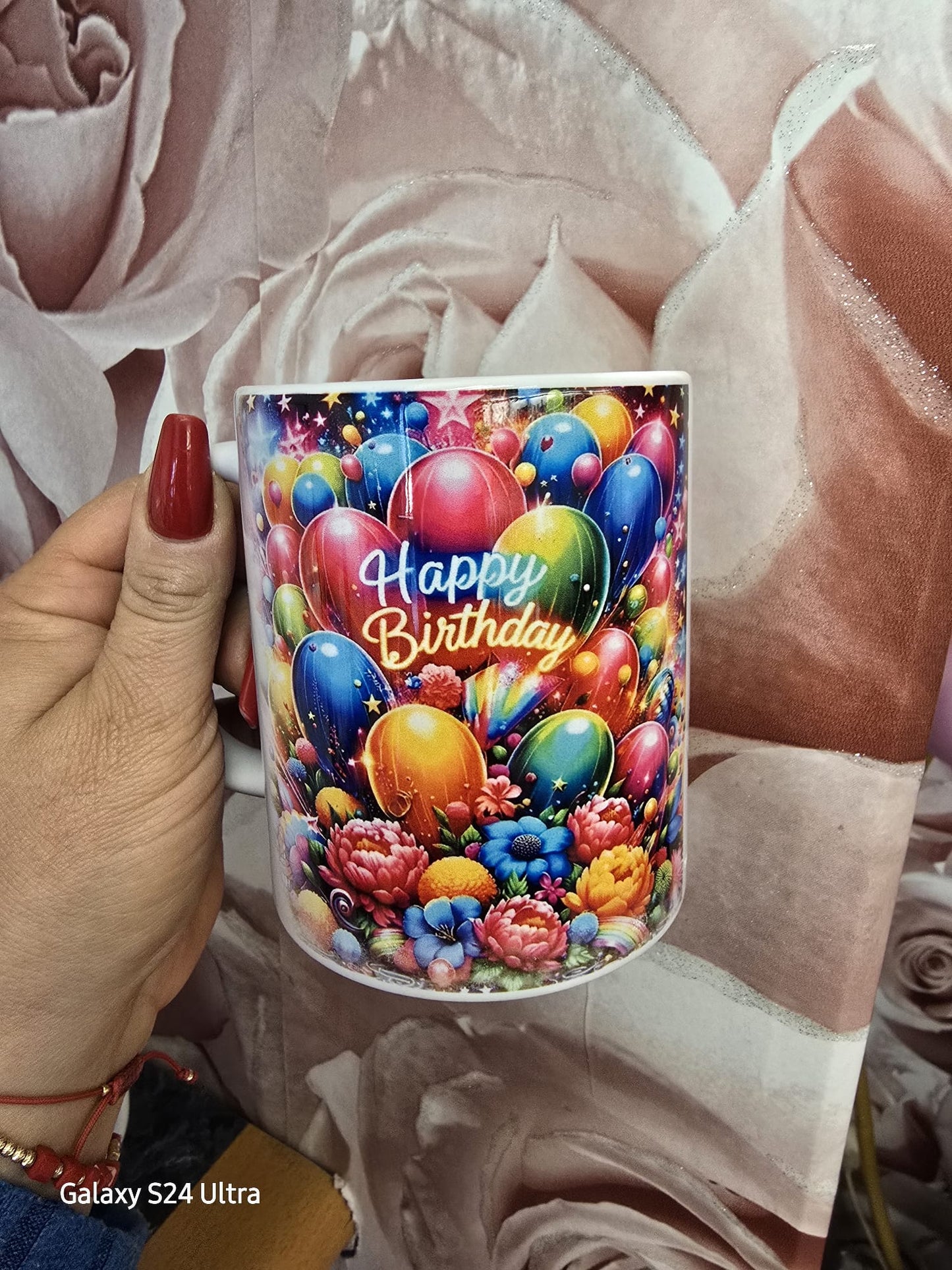Ceramic Gift Mugs – Cute Bear, Floral & Happy Birthday Designs | Coffee, Tea & Hot Drinks Cup | Perfect Gift for All Occasions made to order