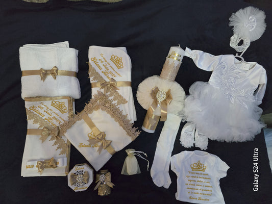 ✨ Personalized Baptism Set – Complete Christening Outfit & Accessories ✨