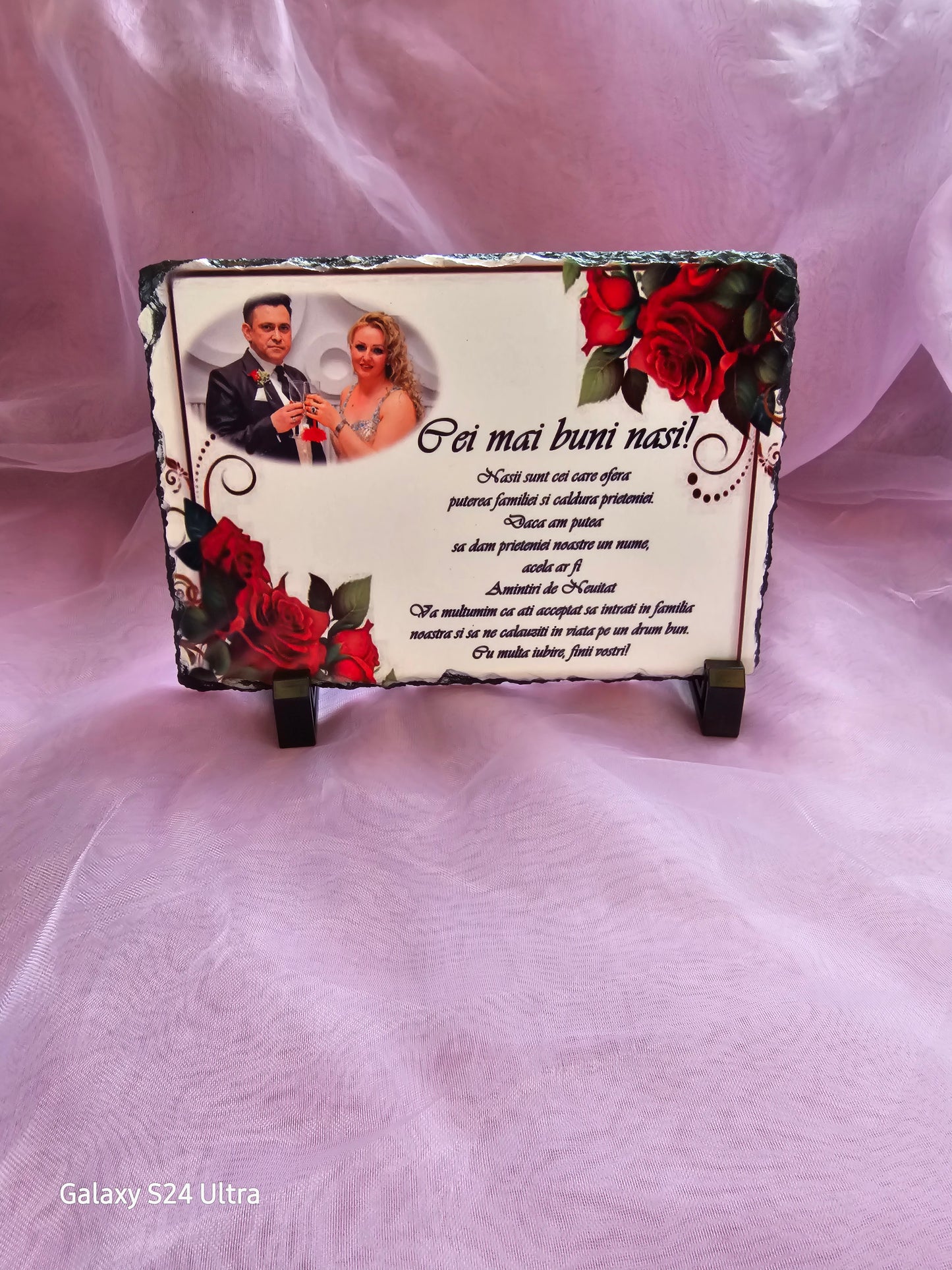 🌸 Personalized Stone Plaque – A Unique Keepsake Gift 🌸