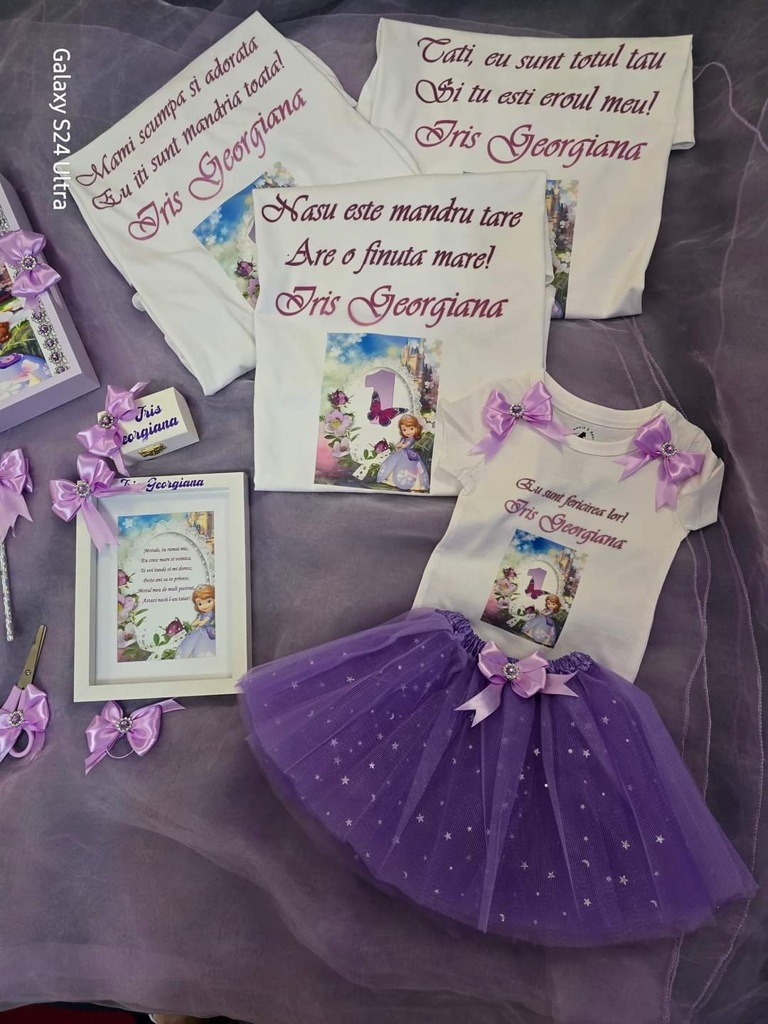 💖 Personalized Baby First Year Ceremony Set – Complete Outfit & Keepsake Accessories 💖