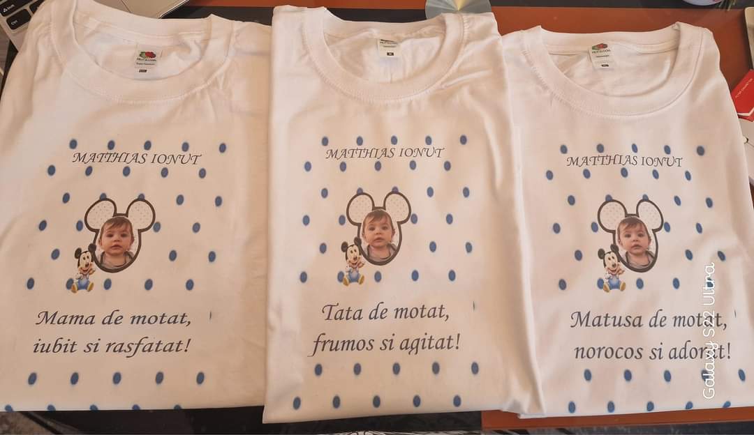 👨‍👩‍👧‍👦 Personalized Family T-Shirt Set – Custom Printed with Name, Photo & Message 👨‍👩‍👧‍👦